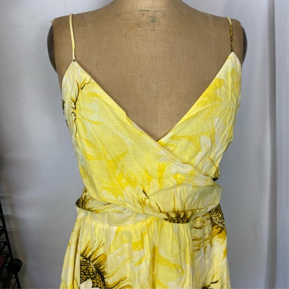 Yellow Floral Maxi Dress - Picture 3 of 13